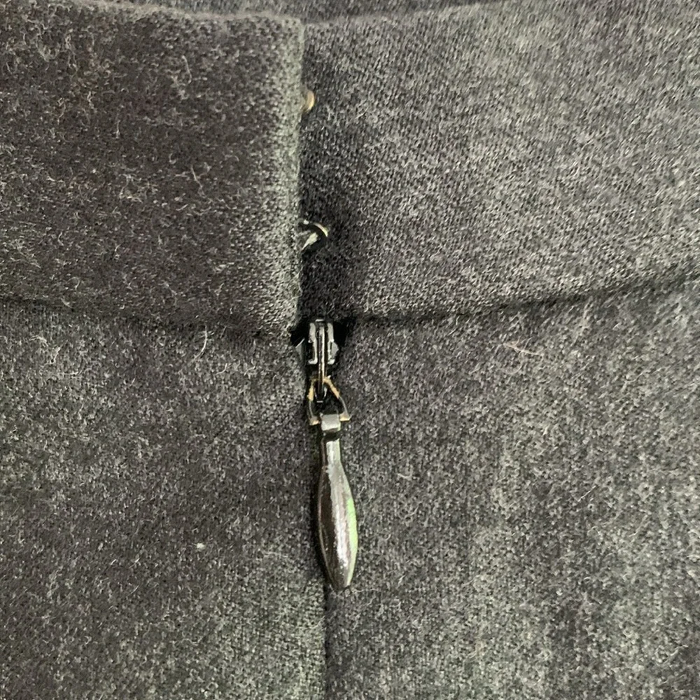 Vintage Burberry Gray Wool Pencil Skirt Sz 6